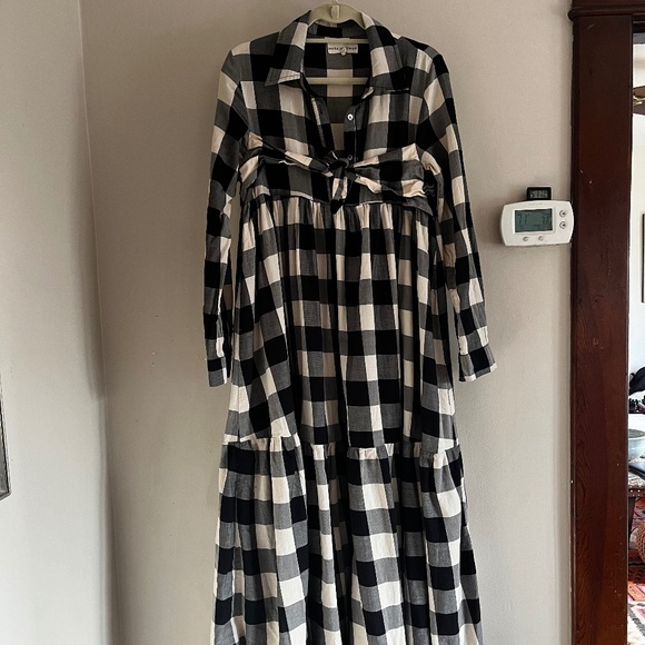 Mara Hoffman Gingham Plaid Maxi dress - Picture 1 of 4